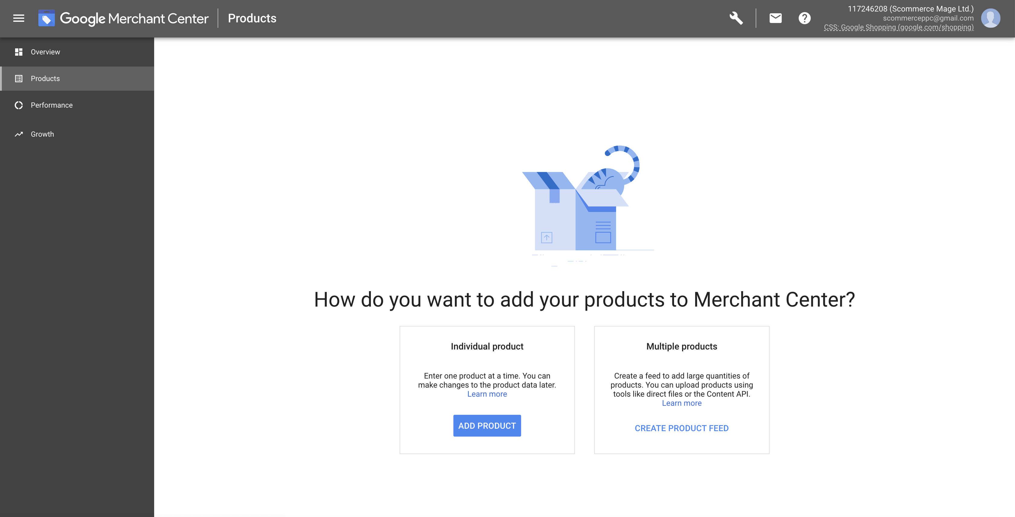 Google Merchant Center Products