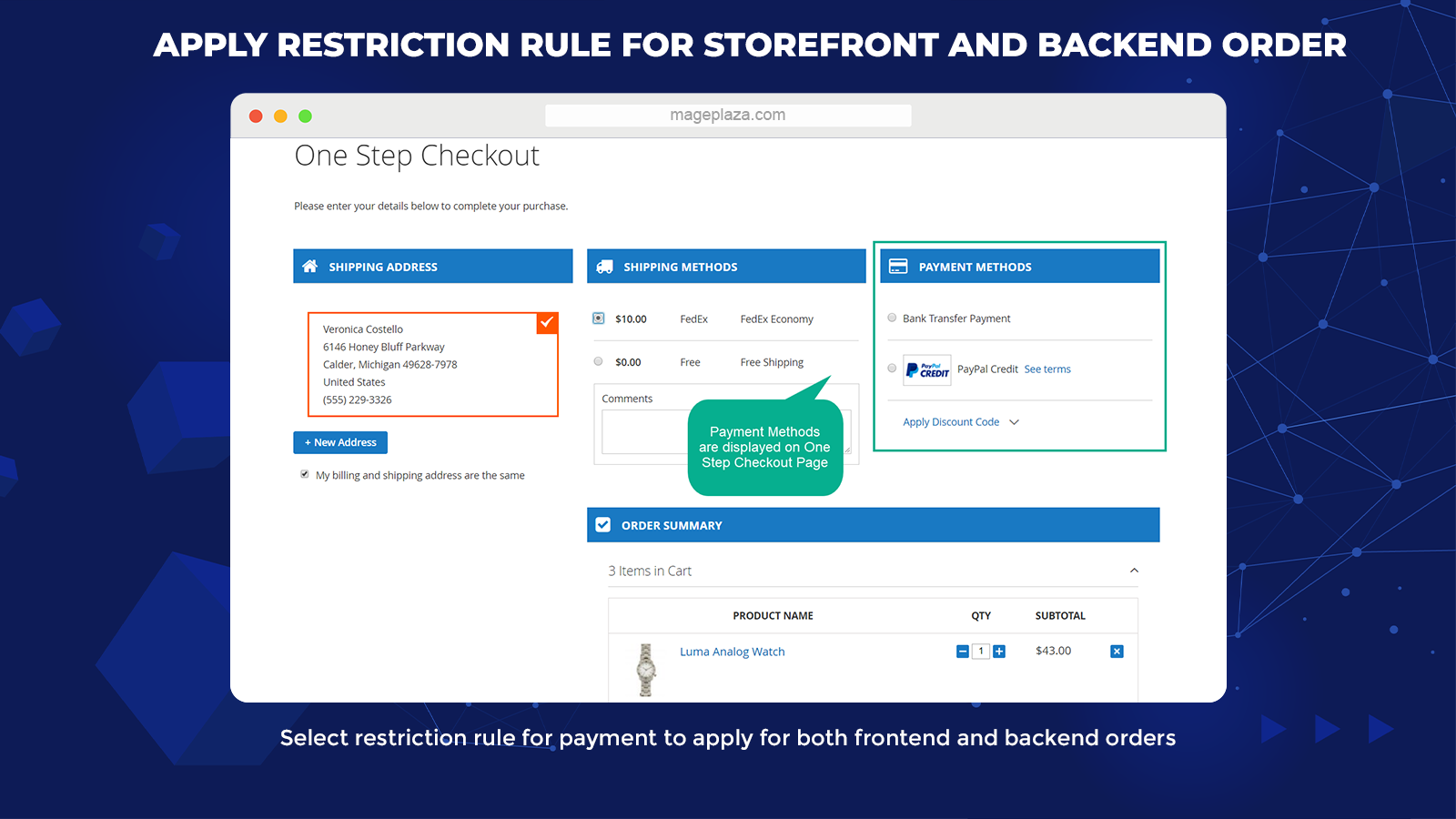 magento 2 payment restrictions extensions