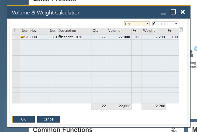 SAP B1 sales and A/R documents