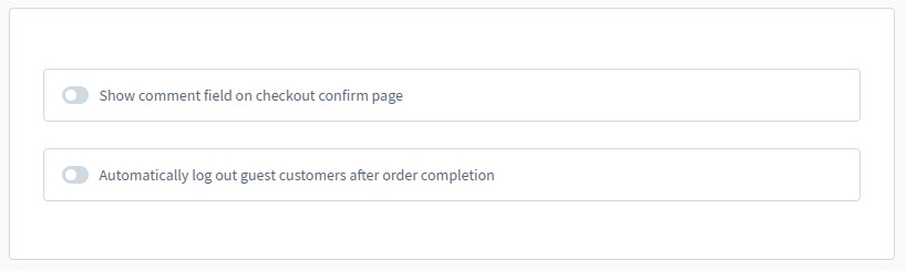 shopware 6 cart settings