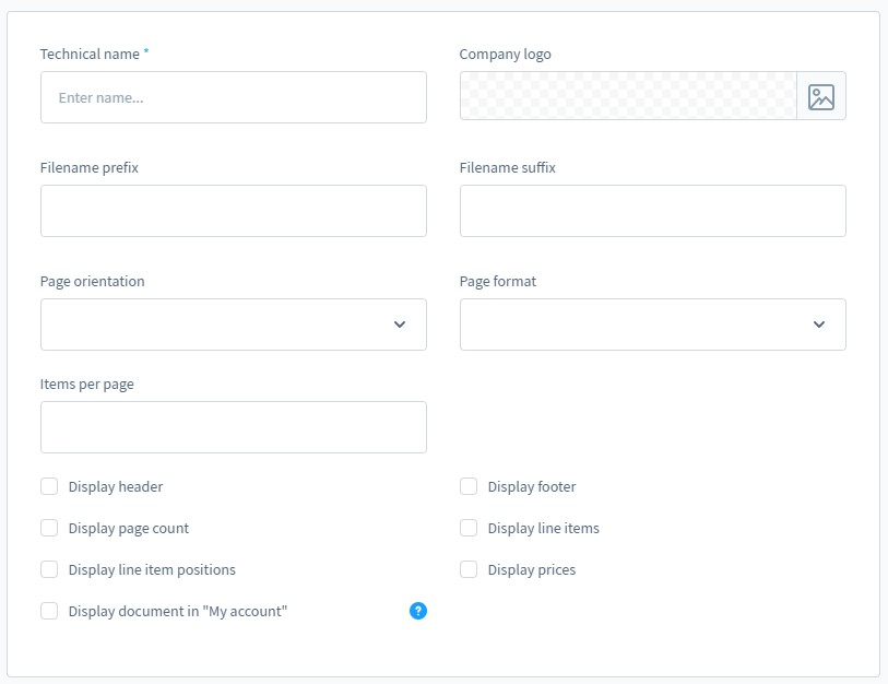 Shopware 6 documnt templates