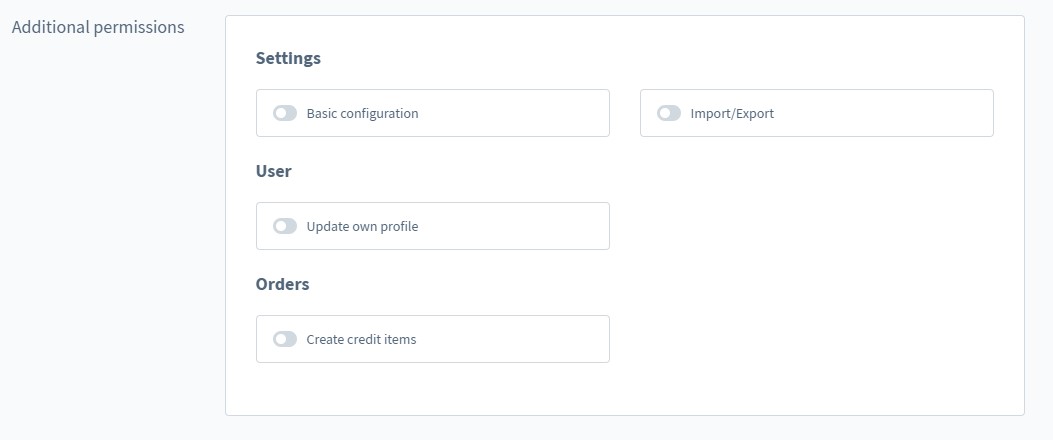 shopware 6 admin roles and permissions