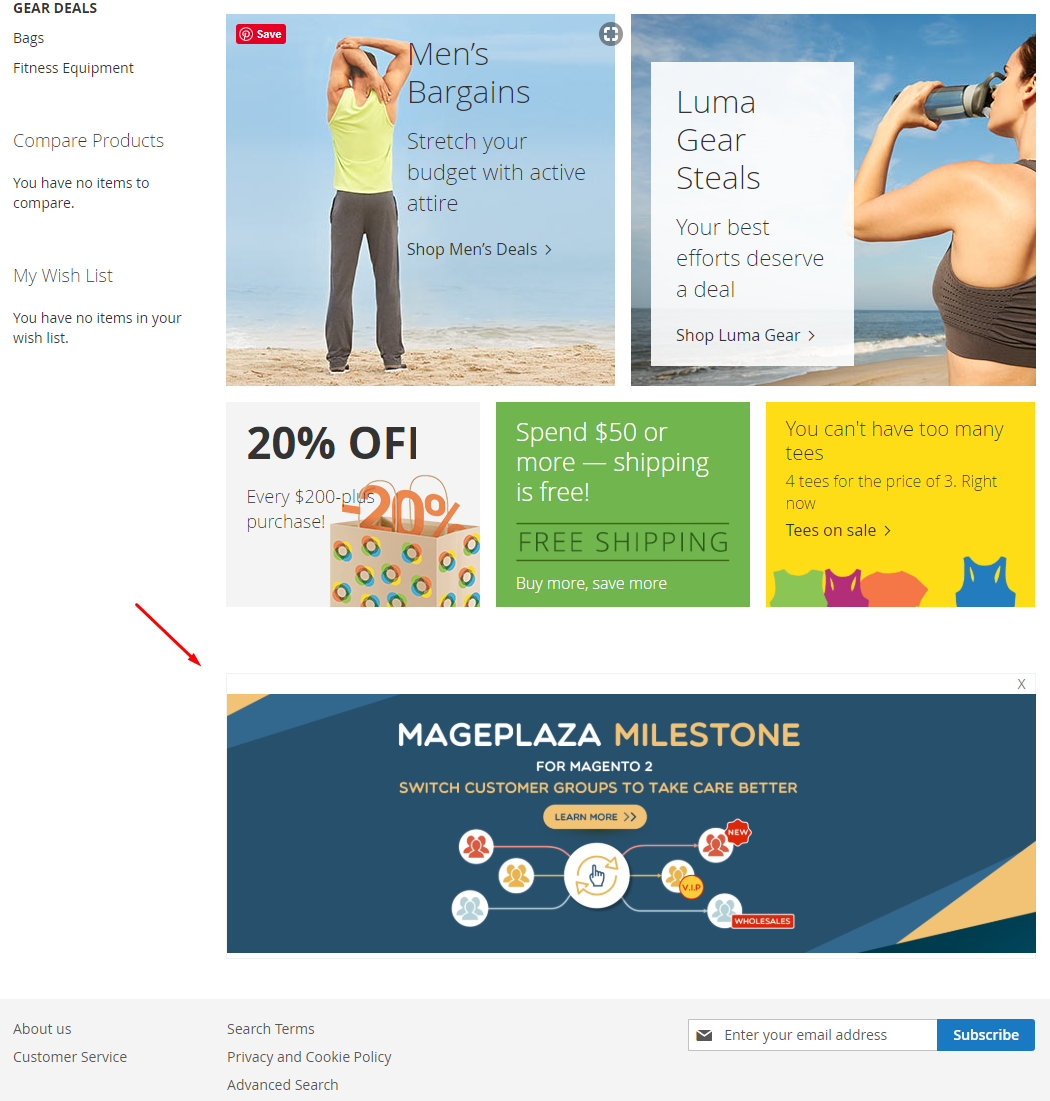 magento 2 promo banners extension