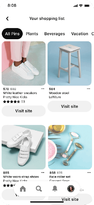 Pinterest adds a Shopping List feature to round up your saved products