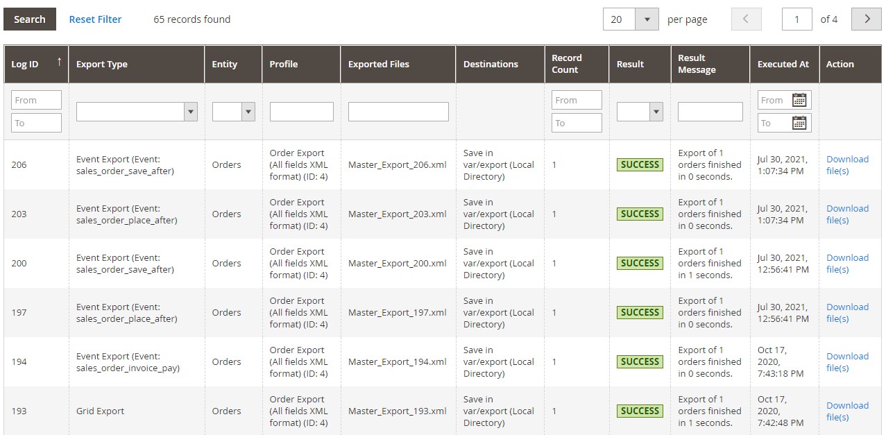 Magento 2 Order Export Extensions Comparison (Amasty, Xtento, Wyomind, Commerce Extensions)