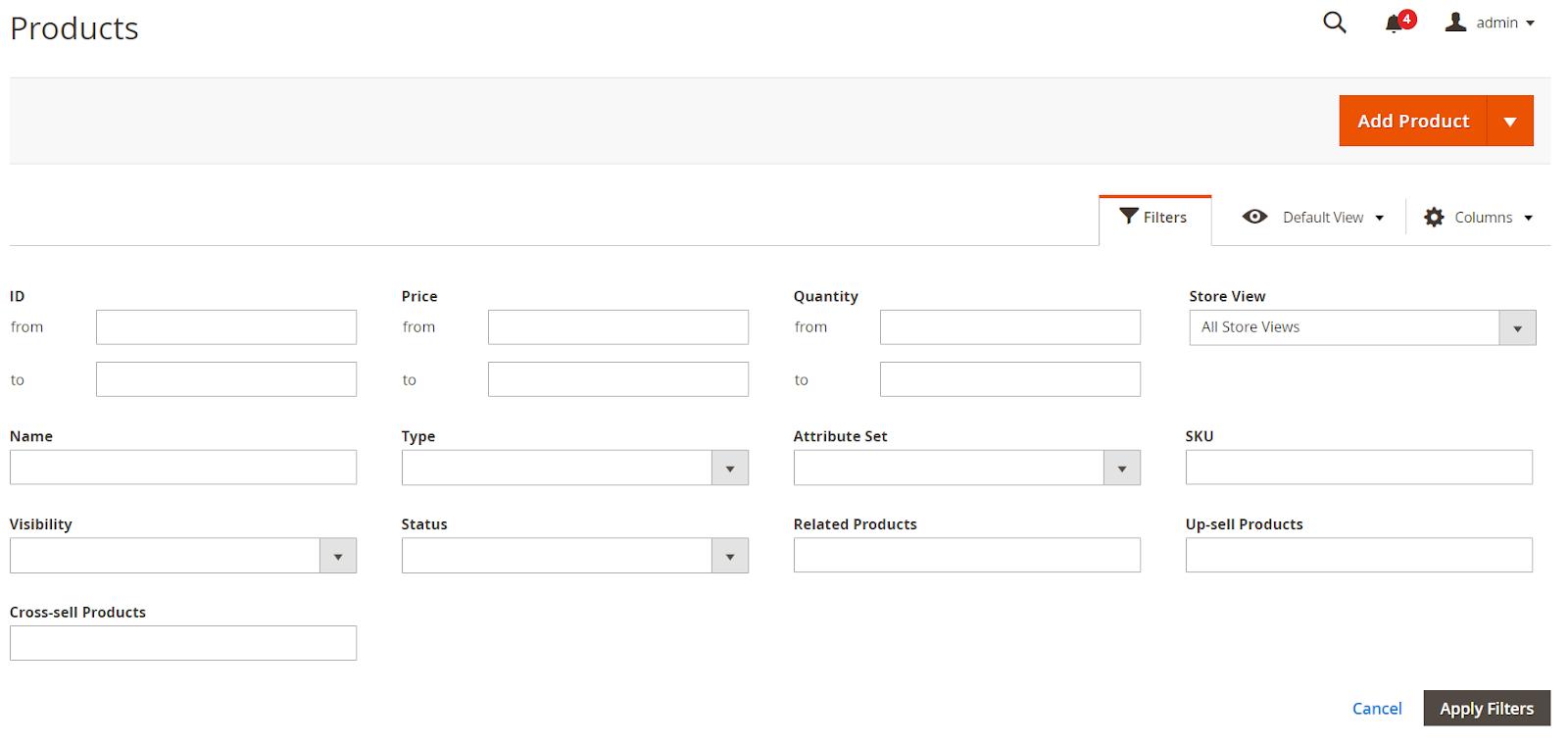 Magento 2 product grid extension