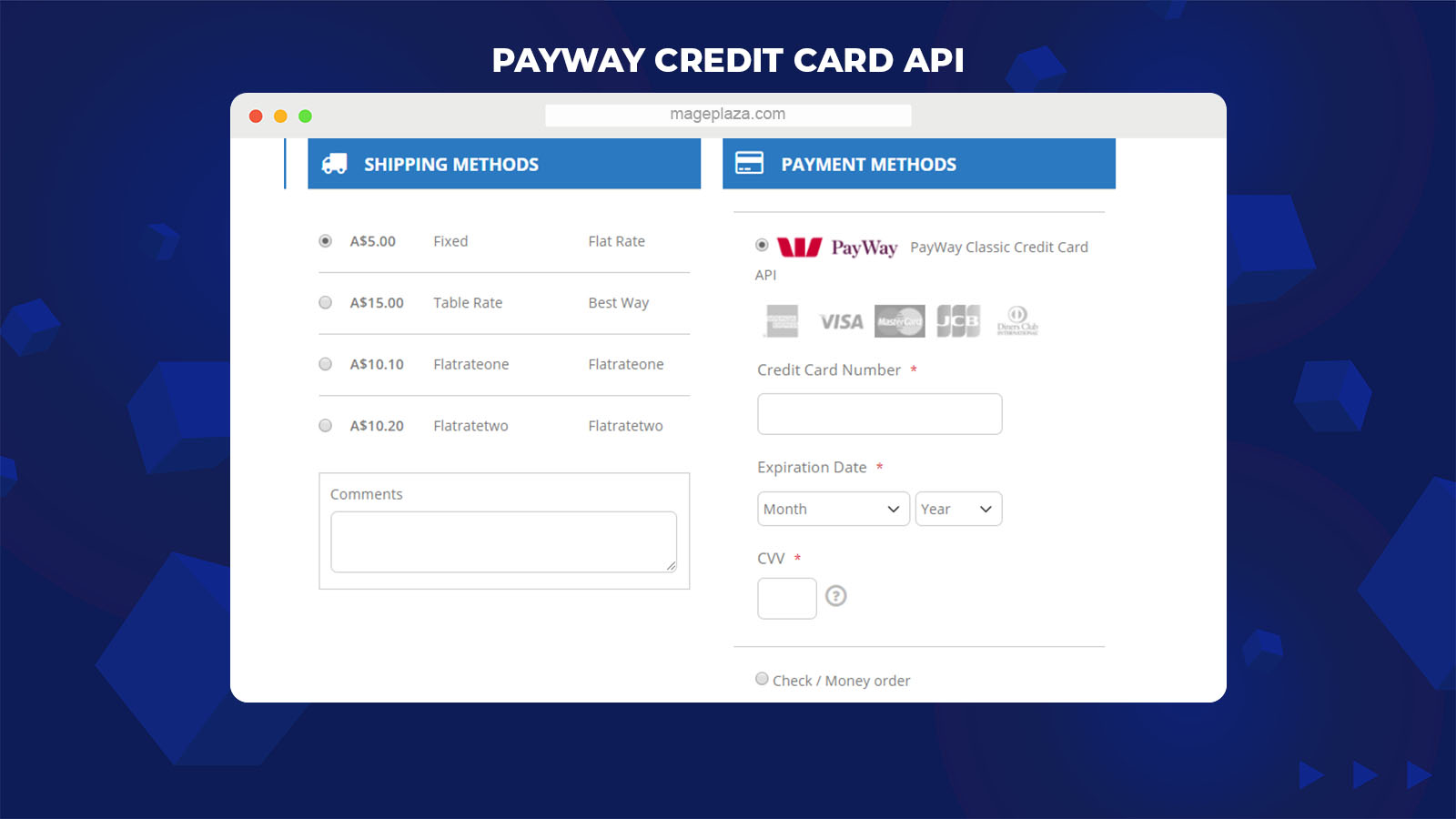 Magento 2 westpac payway extension