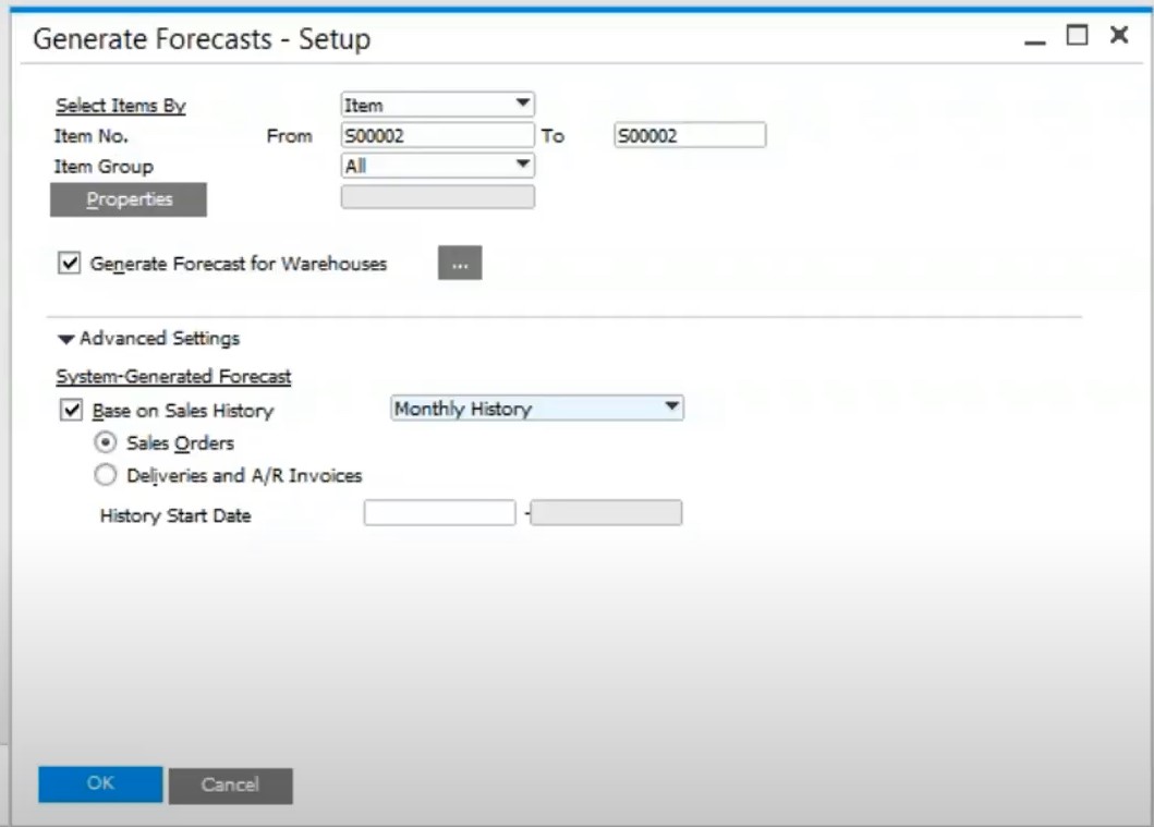 sap business one mrp run