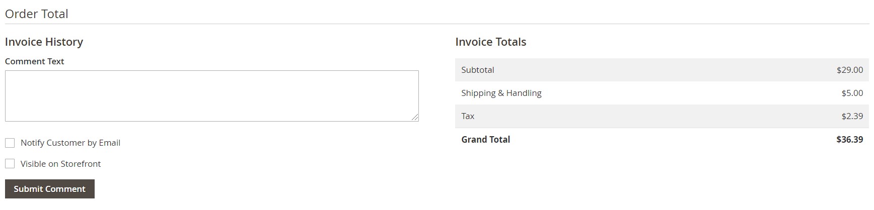 Magento 2 invoices generate import export