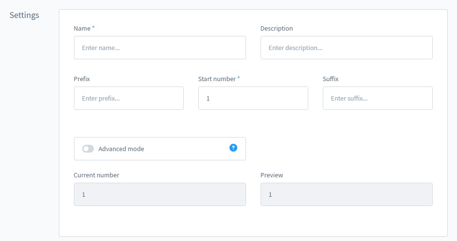 shopware 6 number ranges settings