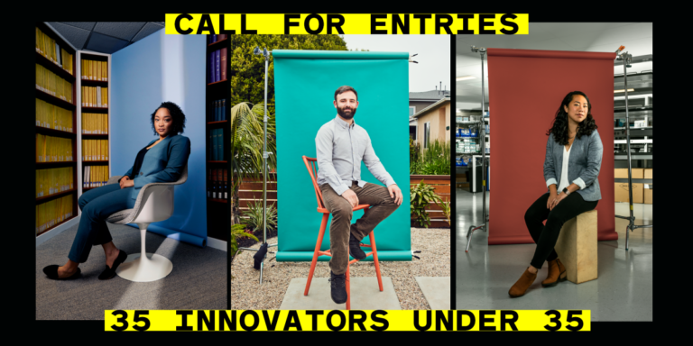 The 35 Innovators Under 35 competition for 2022 is now open for nominations