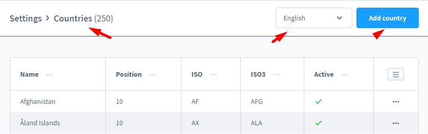 shopware 6 country settings