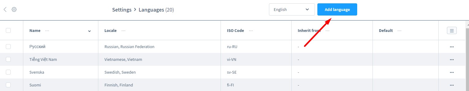 shopware 6 language settings