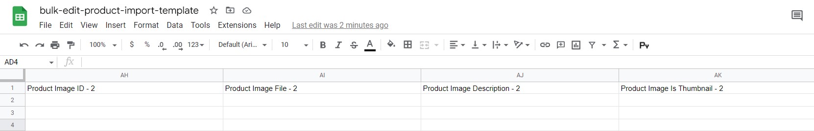BigCommerce product import: add product image file 2