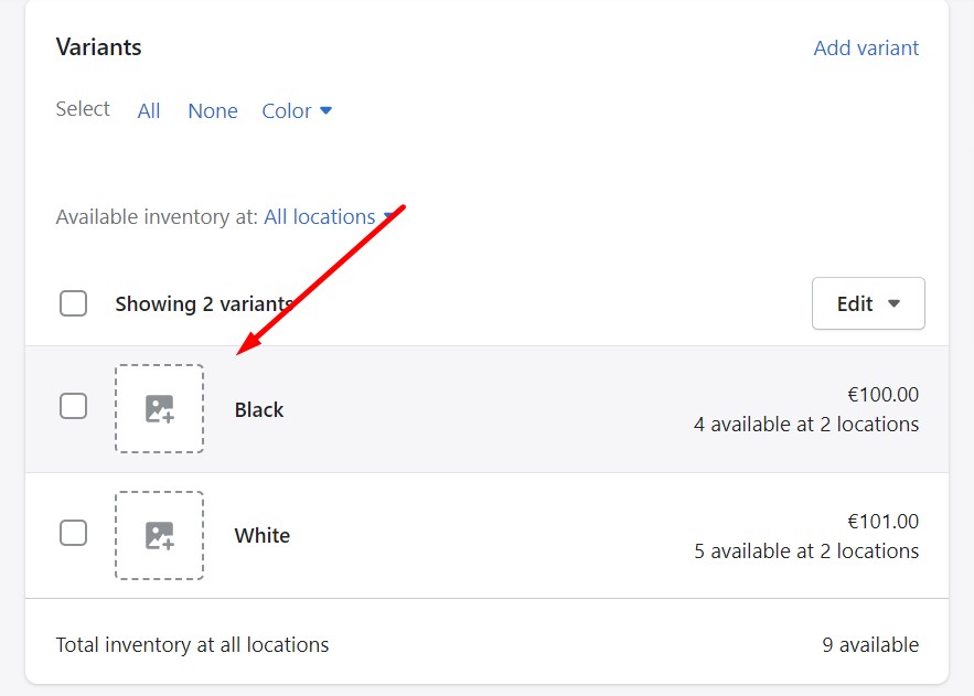 Shopify inventory management