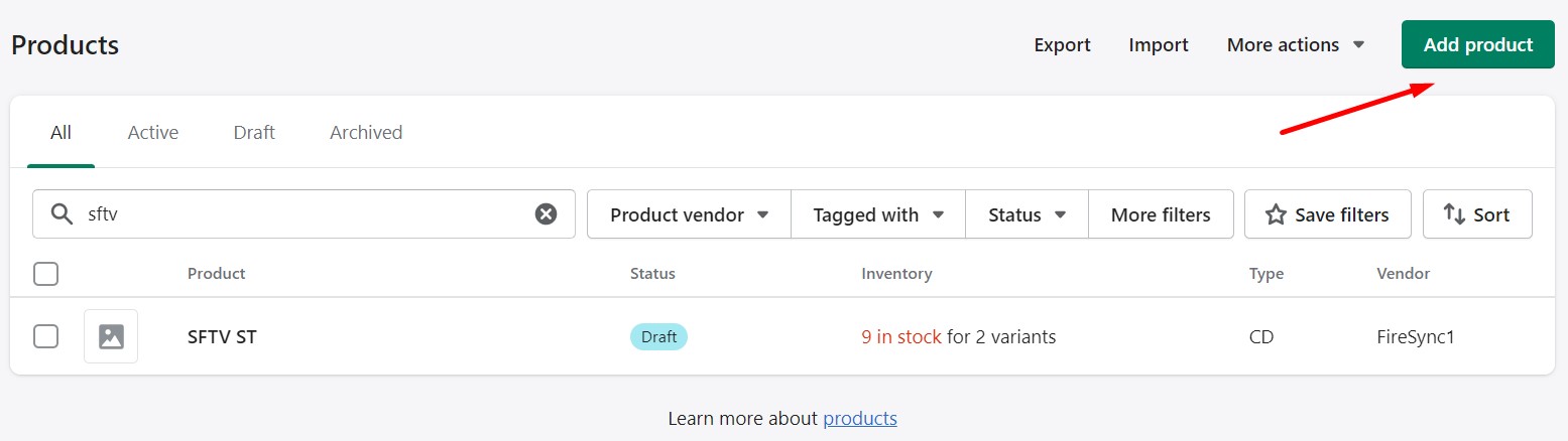 How to add products to Shopify