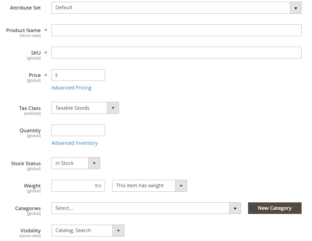 product page seo: product attributes