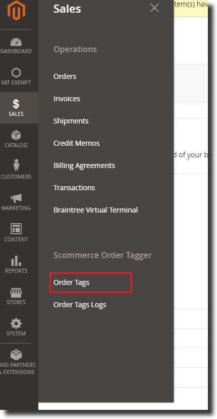 Magento 2 Order Tagger: Order Tags