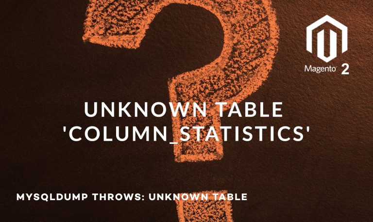 mysqldump throws: Unknown table ‘COLUMN_STATISTICS’ in information_schema (1109)