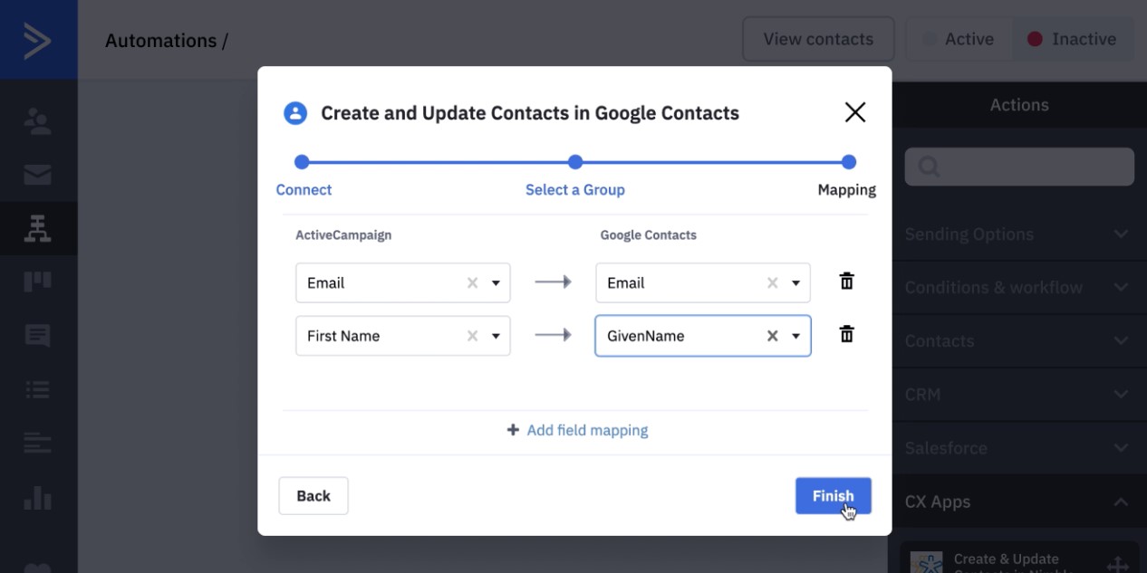  activecampaign and gmail integrations via app