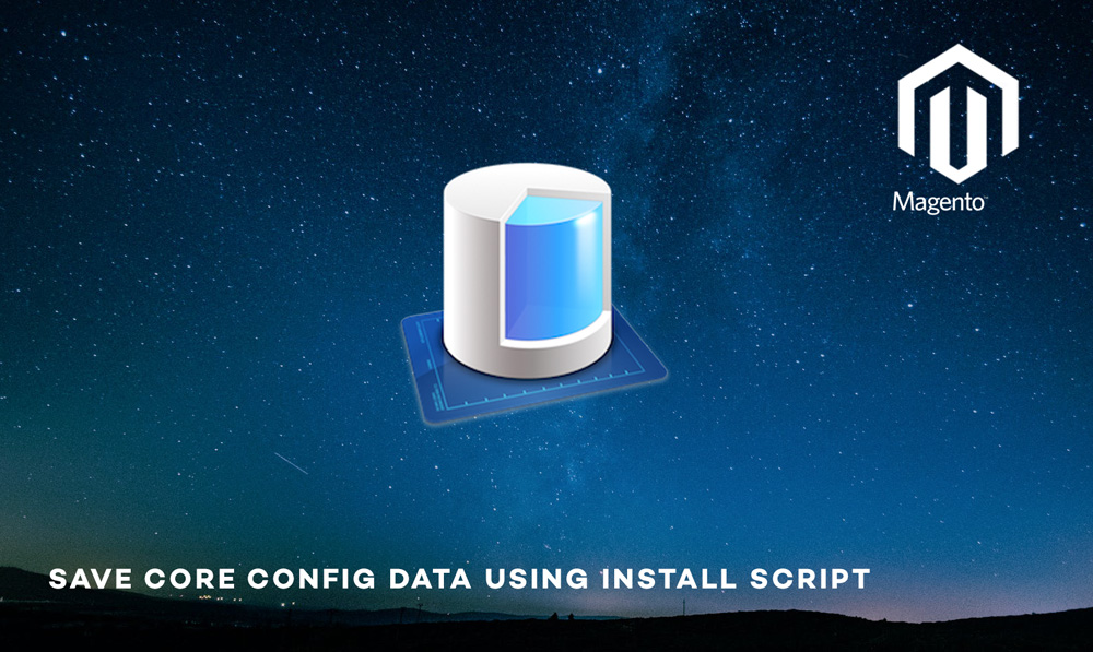 Save core config data in Magento