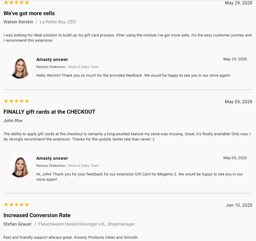 Amasty Gift Card Magento 2 module review