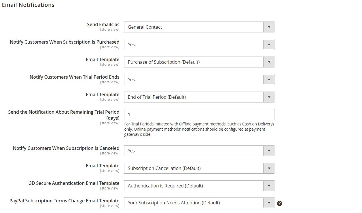 Amasty Subscriptions & Recurring Payments Magento 2 module backend