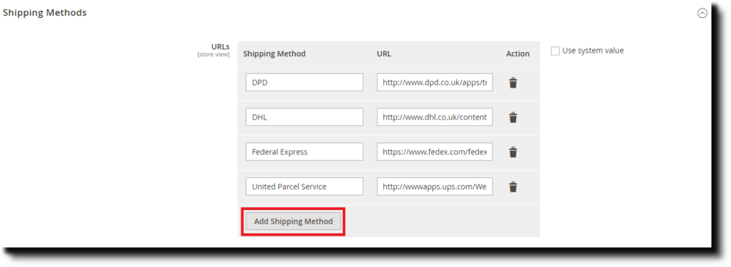 Custom Shipping Carrier Tracker in Magento 2: add shipping carrier