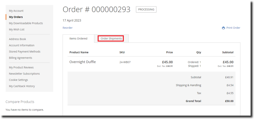 Custom Shipping Carrier Tracker in Magento 2: Order shipment