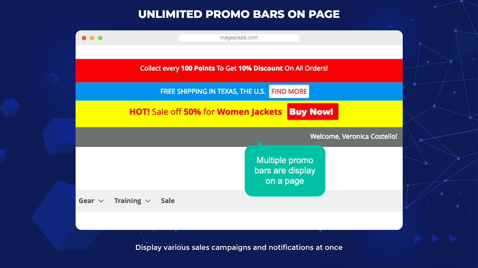 magento 2 promo bar extension