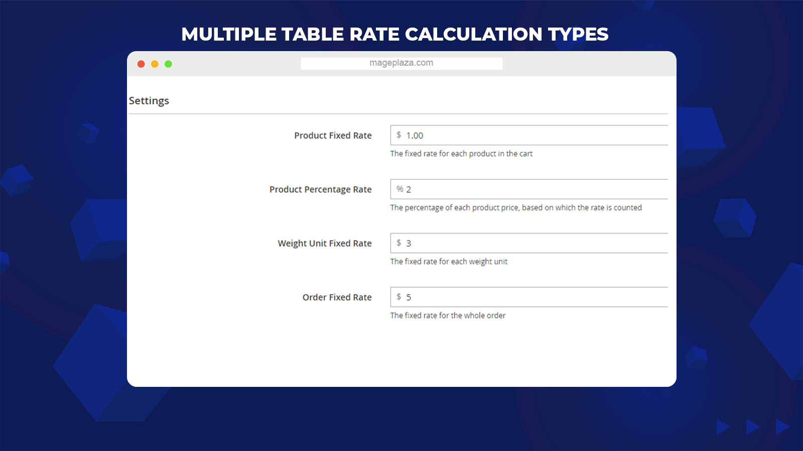 magento 2 Table Rate Shipping extension