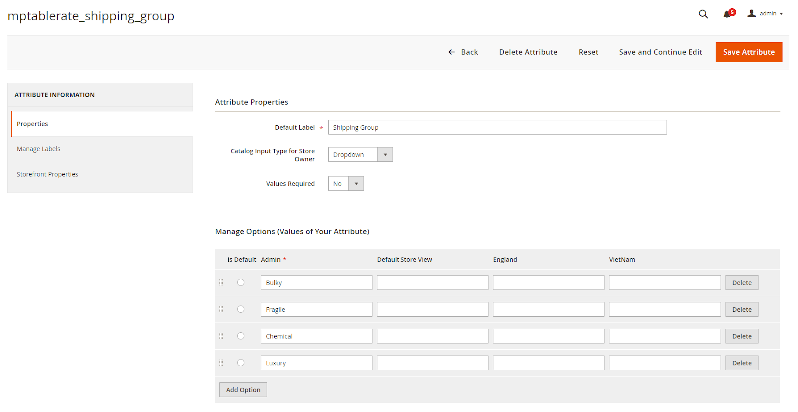 magento 2 Table Rate Shipping extension