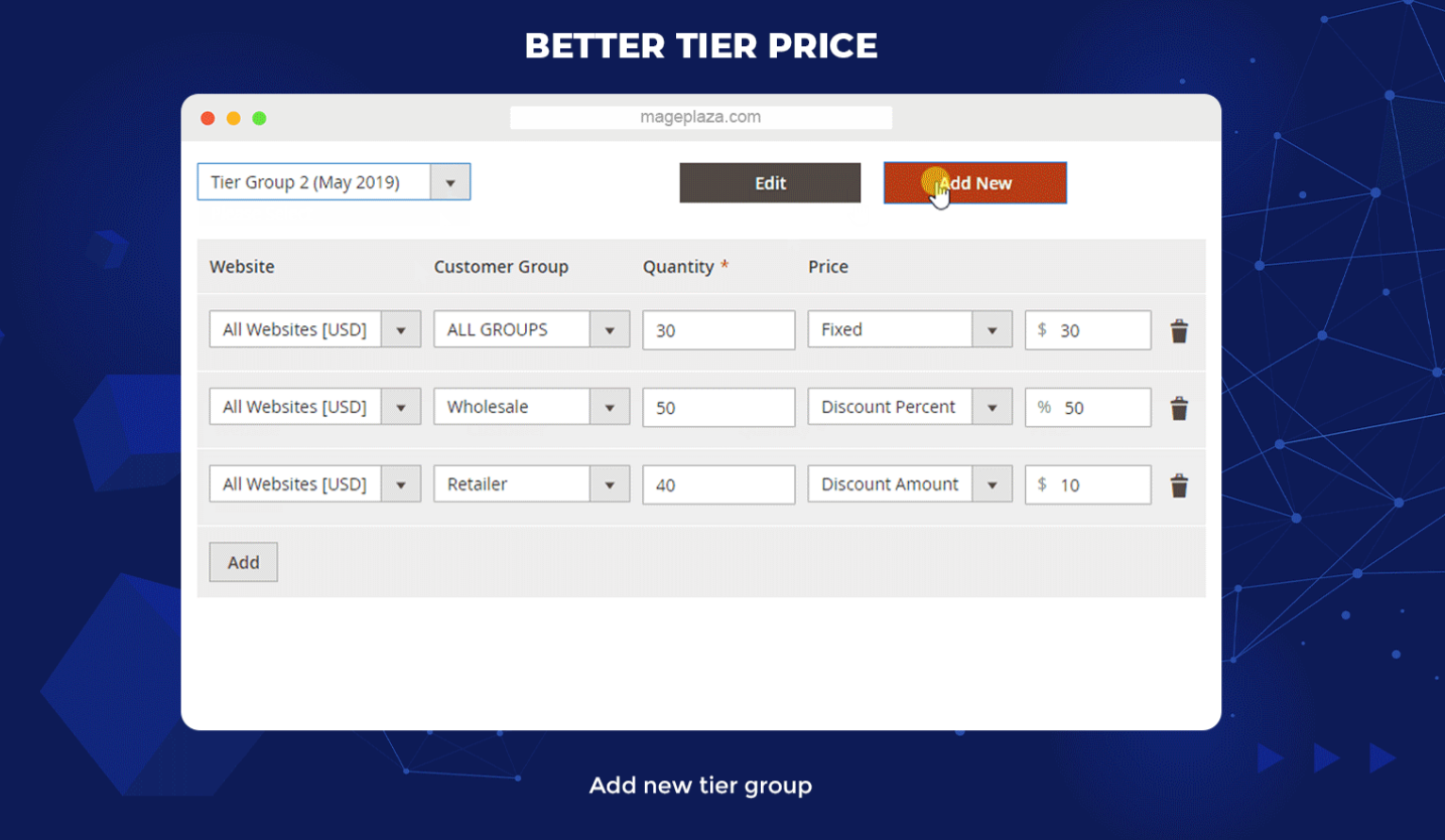 Magento 2 tier price extension