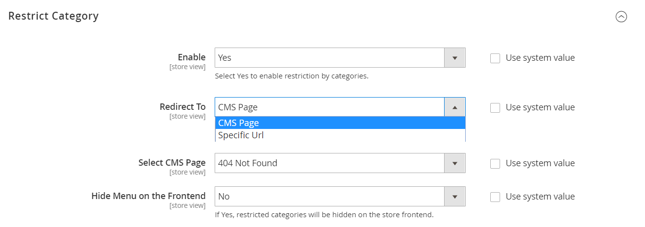 Magento 2 catalog permissions extension