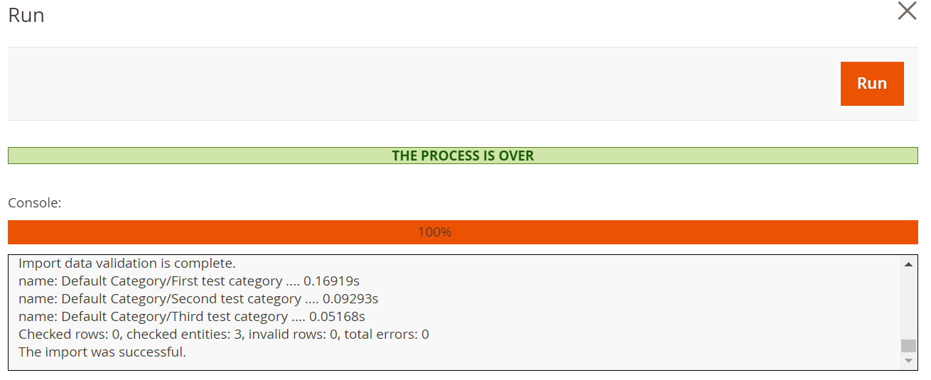 Magento 2 B2B Requisition List: import run