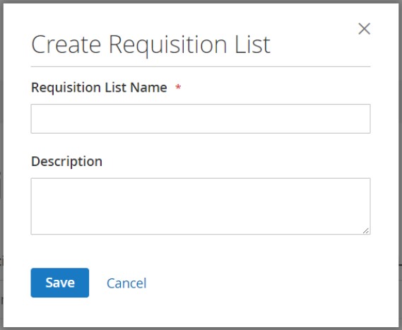 create a Magento 2 B2B Requisition List