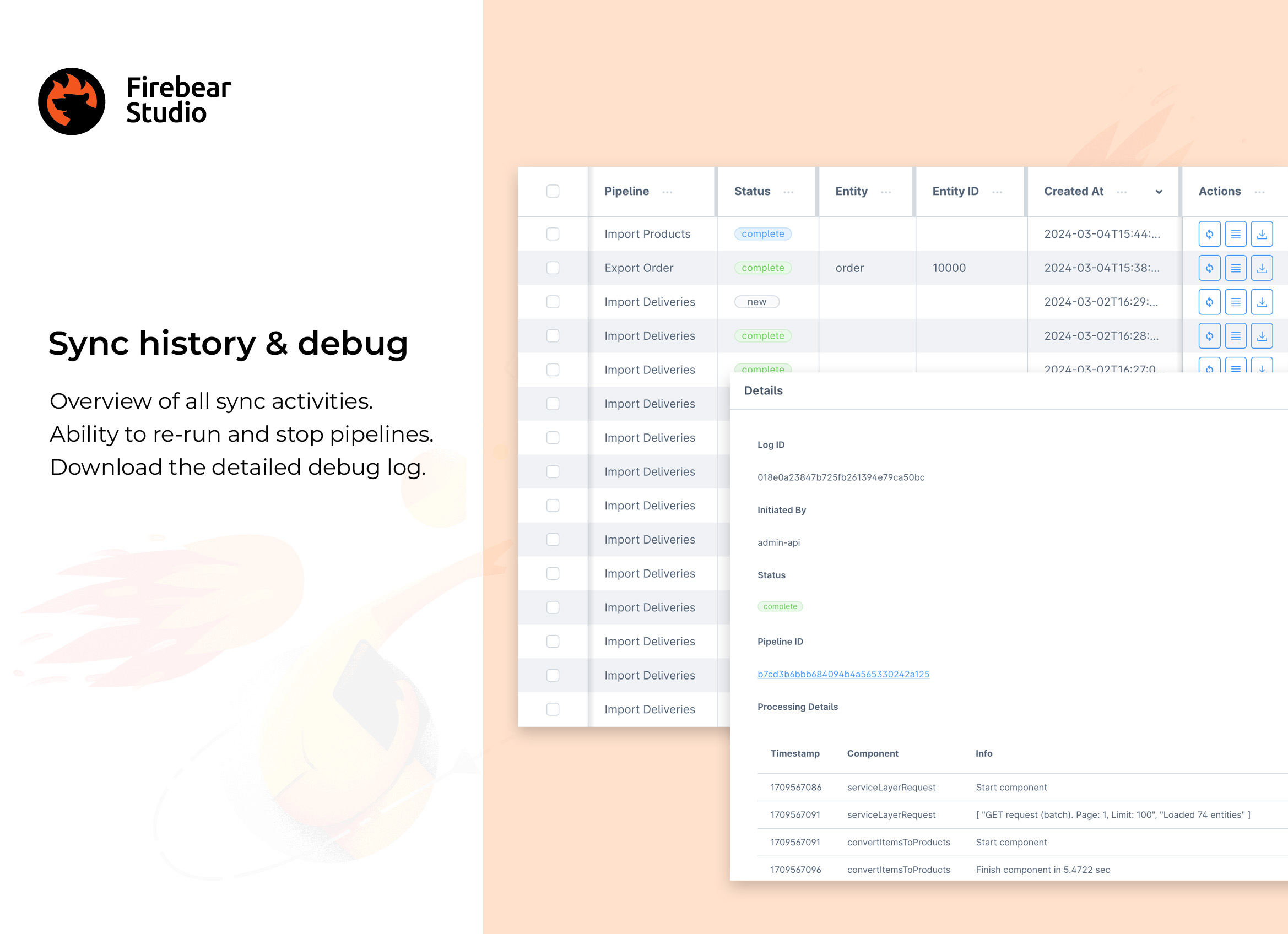 Shopware SAP Integration: sync history and debugging