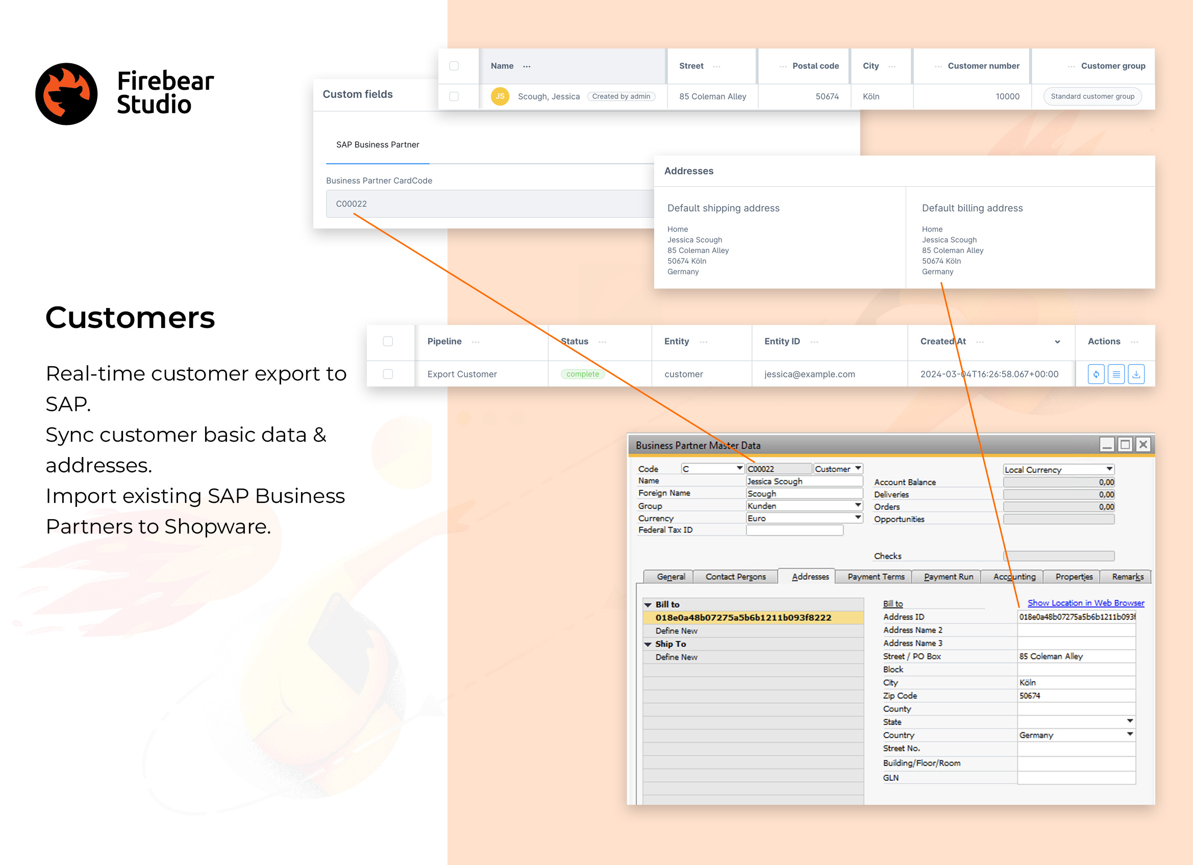 Shopware SAP Integration: customer synchronization