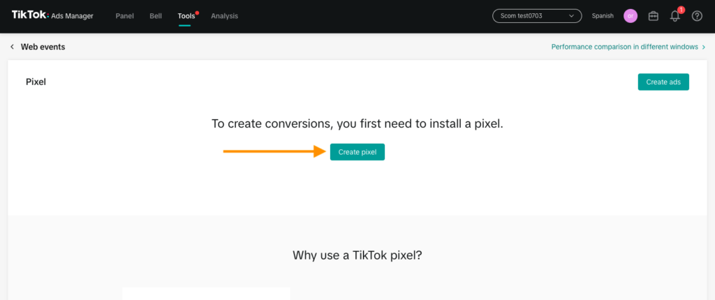 Tiktok Create Pixel