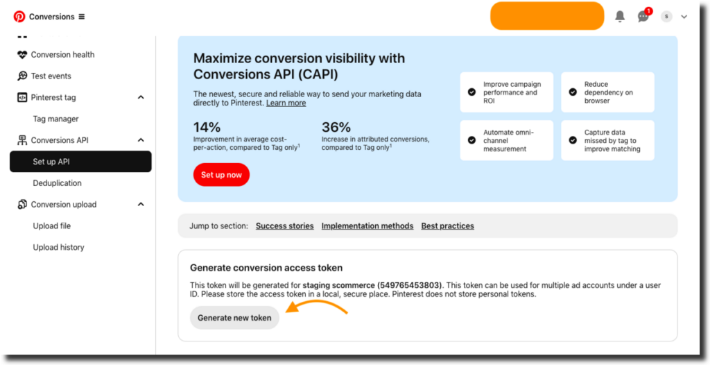 Pinterest API Access Token