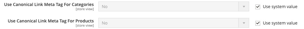 canonical link configuration for Magento 2 SEO