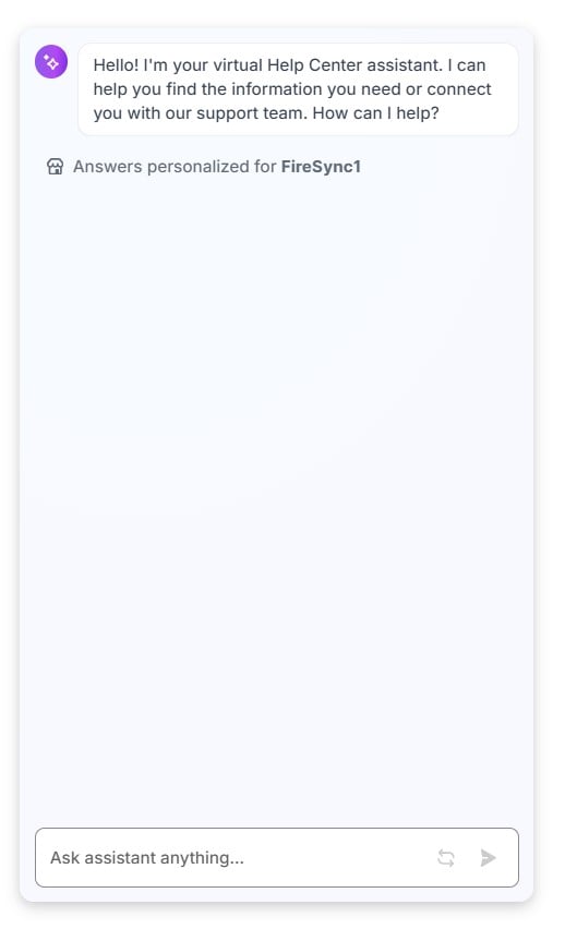 Shopify Help Center AI Assistant interface for customer support and inquiries regarding Shopify-EP