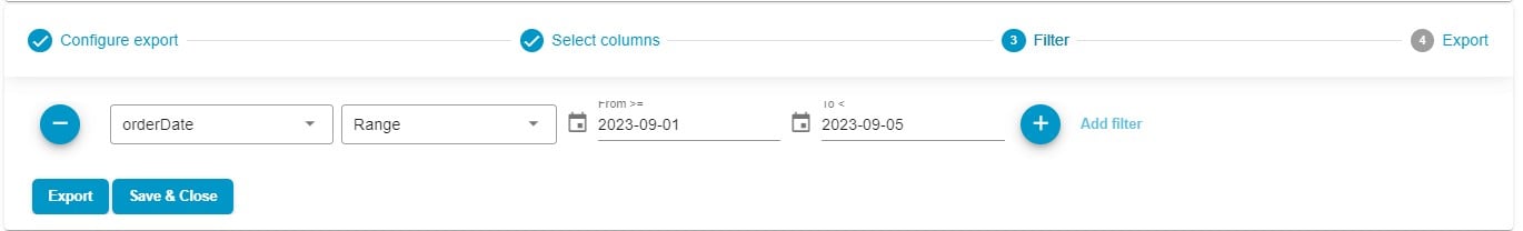 export latest orders shopware 6