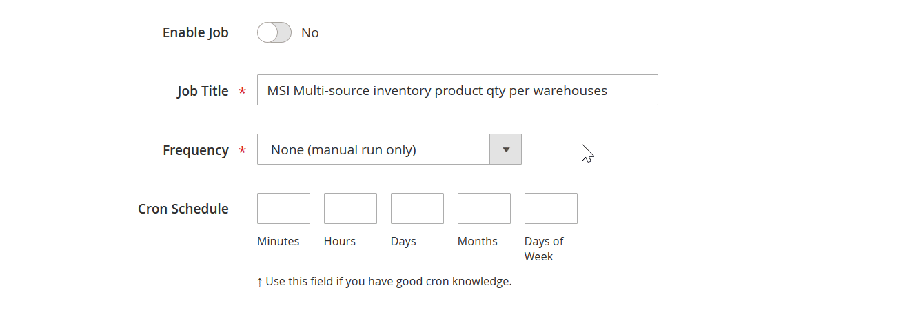 Magento 2 import automation with cron in the Improved Import & Export extension