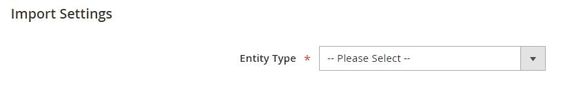 Import Settings of the default Magento 2 importer in the admin