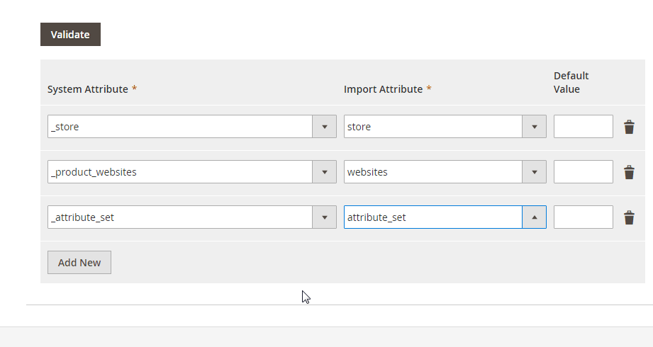 Magento 2 import mapping available with the improved Import & Export Magento 2 extension