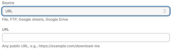 Import & Export Tool for Shopify: import from URL