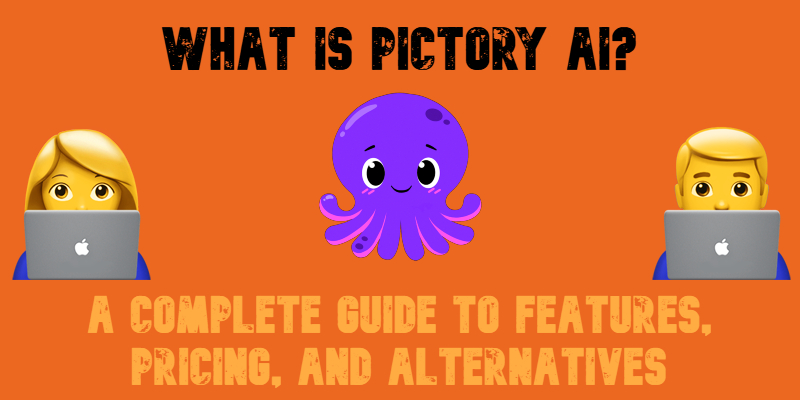 illustrative image with emojis for the QuillBot Review 2025 that answers: What is Pictory AI and how to use it