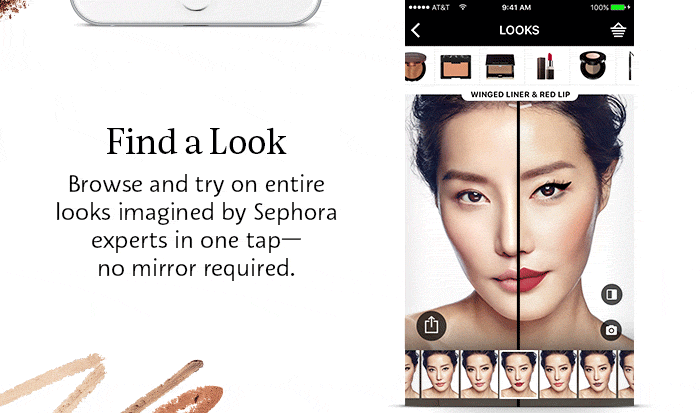 Sephora's Augmented Reality makup try-on trend in ecommerce for beauty products