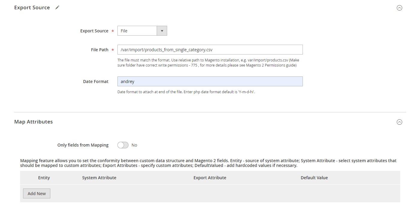 magento 2 related products, magento 2 cross sell products, magento 2 upsell products export: export sourceand mapping